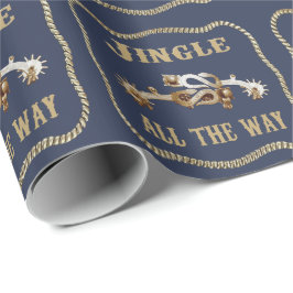 Western Cowboy Spurs Jingle Geschenkpapier