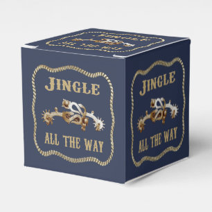 Western Cowboy Spurs Jingle Geschenkschachtel