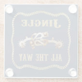 Western Cowboy Spurs Jingle Glasuntersetzer (Rückseite)