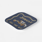 Western Cowboy Spurs Jingle Pappteller (Gewinkelt)