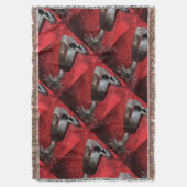 Western Cowboy Spurs Throw Blanket Decke (Vorderseite Vertikal)