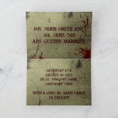 Western Cowboy Stiefel Hochzeit Dankeskarte (Innenseite)