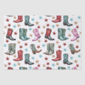 Western Cowboy Stiefel Seidenpapier (Vorderseite)