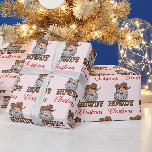 Western Cowboy Stiefel Weihnachtswrapping Paper Geschenkpapier (Feiertage)