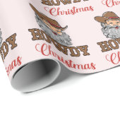 Western Cowboy Stiefel Weihnachtswrapping Paper Geschenkpapier (Rolleneckpunkt)