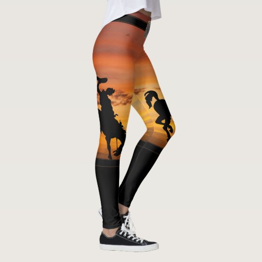 Western-Cowboy-sträubender Leggings (Rechts)