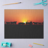 Western Cowboy Sunset 12 Dekoupage Tissue Seidenpapier (Basteln)