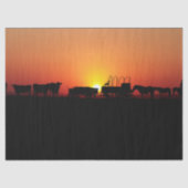 Western Cowboy Sunset 12 Dekoupage Tissue Seidenpapier (Vorderseite)