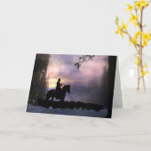 Western Cowboy Sympathy Card Karte (Gelbe Blume)