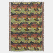 Western Cowboy Throw Blanket Decke (Vorderseite Vertikal)