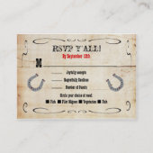 Western Cowboy-UAWG Einsteckkarte einfügen Begleitkarte (Vorderseite)