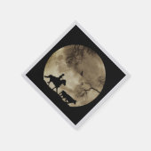 Western Cowboy und Pferd im Mondlicht Serviette (Ecke)