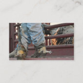 Western-Cowboy-und Rodeo-Stier-Geschäfts-Karten Visitenkarte (Vorderseite)