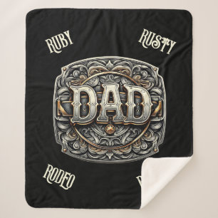 Western Cowboy VATER Vatertag Sherpadecke