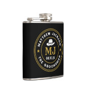 Western Cowboy Vintage Logos Personalisierte Trauz Flachmann (Rechts)