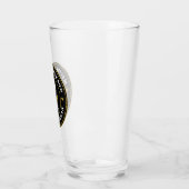 Western Cowboy Vintage Logos Personalisierte Trauz Glas (Links)