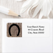 Western Cowboy Weathered Barn Wood Horseshoe (Insitu)