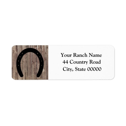 Western Cowboy Weathered Barn Wood Horseshoe (Vorne)