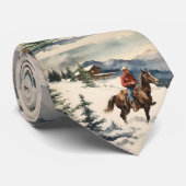 Western Cowboy Weihnachten Krawatte (Gerollt)