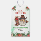 Western Cowboy Weihnachts-Party Geschenkanhänger (Vorderseite)