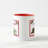Western-Cowboy-Weihnachtskaffee-Tasse Tasse (Zentrum)