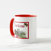 Western-Cowboy-Weihnachtskaffee-Tasse Tasse (Vorderseite Links)