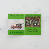 Western Cowboy Weihnachtskarte Feiertagskarte (Innenseite)