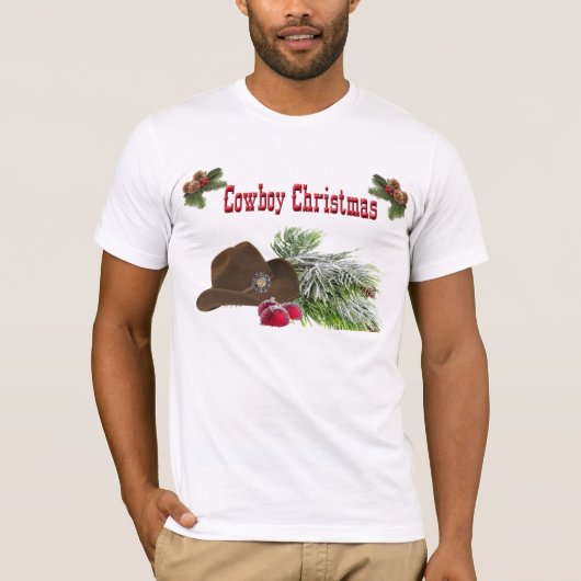 Western-Cowboy-WeihnachtsT - Shirt (Vorderseite)