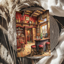 Western Cowboy Wild West Bar in Prärie Seidenpapier