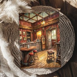 Western Cowboy Wild West Bar in Prärie Seidenpapier