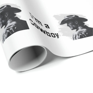Western Cowboy Wrapping Paper | Geschenke für ihn Geschenkpapier