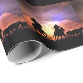 Western Cowboy Wrapping Paper Geschenkpapier (Rolleneckpunkt)