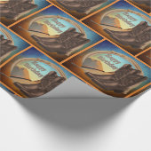 Western-Cowboyhut-Stiefel und Seil-alles Gute zum Geschenkpapier (Ecke)
