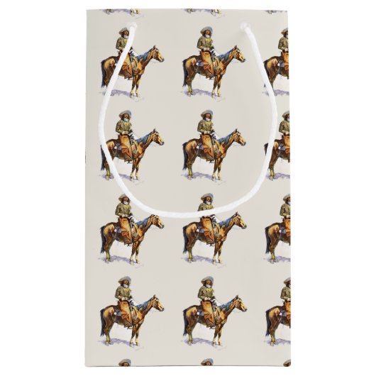 Western Cowboys Geschenktasche Kleine Geschenktüte (Rückseite)