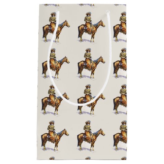 Western Cowboys Geschenktasche Kleine Geschenktüte (Vorderseite)