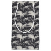 Western Cowboys verschenken Taschentreppe und Wage Kleine Geschenktüte (Vorderseite)