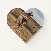 Western Cowboys with Longhorn Cattle Notizblock (Rückseite)