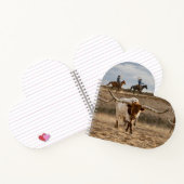 Western Cowboys with Longhorn Cattle Notizblock (Innenseite)