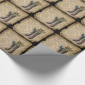 Western-Cowboystiefel Geschenkpapier (Ecke)