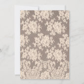 Western Cowgirl and Lace Bridal Shower  Einladung (Rückseite)