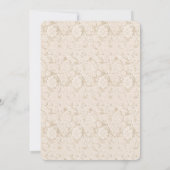 Western Cowgirl and Lace Bridal Shower  Invitation Einladung (Rückseite)