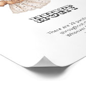 Western Cowgirl Baby Dusche Schnuller Jagd Poster (Ecke)