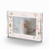 Western Cowgirl Baby Horizontal Foto Keepake (Rechts)