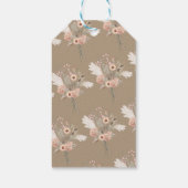 Western Cowgirl Blumenschuhe Dusche Geschenkanhänger (Rückseite)