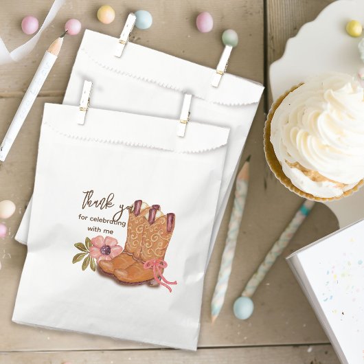 Western Cowgirl Boho Blume Boots Whimsical Geschenktütchen