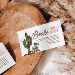 Western Cowgirl Books for Baby Showcard Begleitkarte
