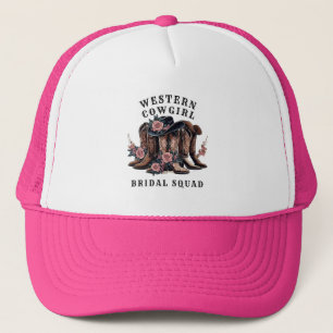 Western Cowgirl Bridal Squad Shirt Truckerkappe