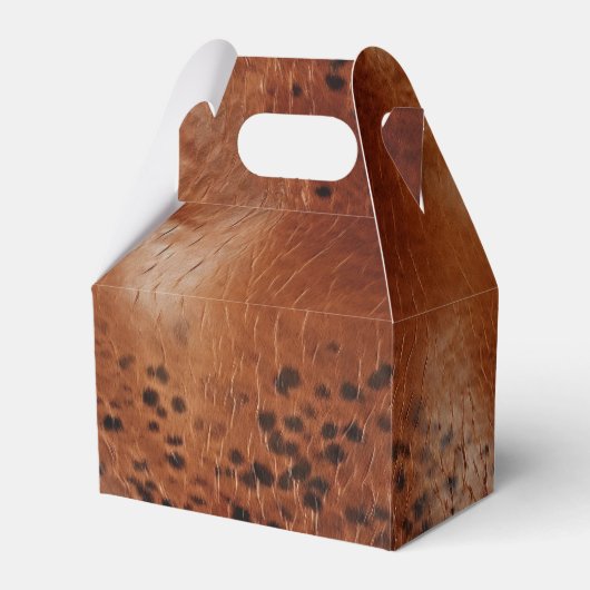 Western Cowgirl Brown Black Geschenkschachtel (Rückseite)