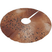 Western Cowgirl Brown Black Polyester Weihnachtsbaumdecke (Schrägansicht)