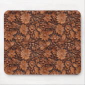 Western Cowgirl Brown Blume Mousepad (Vorne)